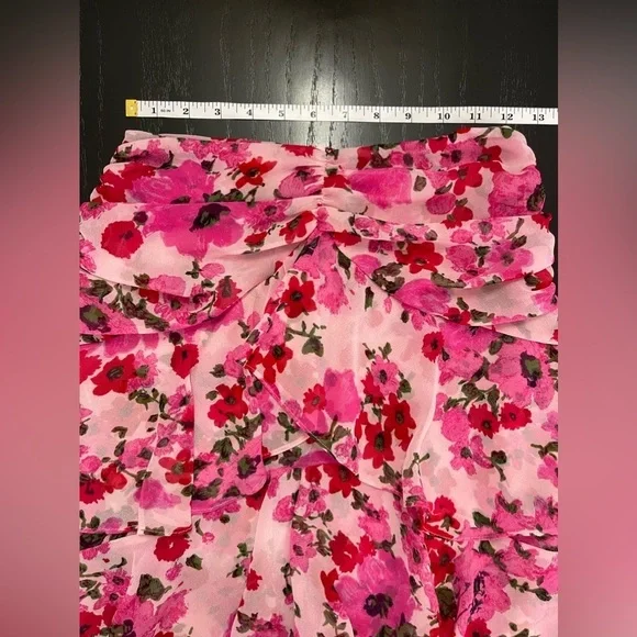 MISA Los Angeles Silk Elisa Floral Mini Skirt - Picture 5 of 9